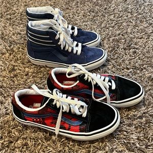 Lot of 2 Pairs of Vans Sneakers